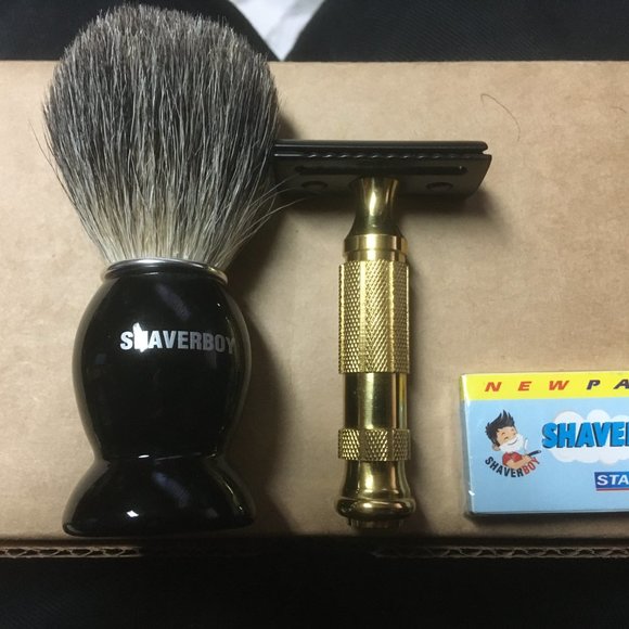 Safety Razor Kit New Razor, Brush @ Blades - Picture 6 of 9